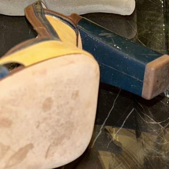 Cole Haan Women's Multi-Colored Square-Heeled Sandal - Picture 9 of 9